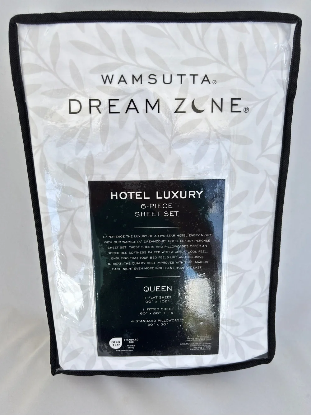 NWT Wamsutta Dream Zone Queen 6 Piece White Percale Sheet Set 100% Cotton